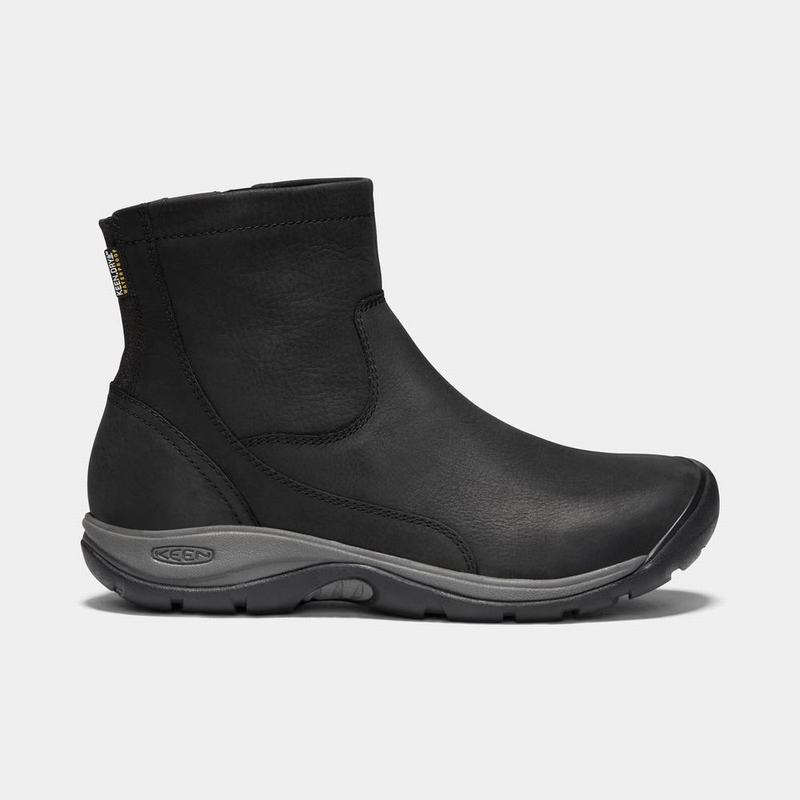 Botas Keen Presidio II Waterproof Cremallera Para Mujer Negros - Botas Keen Mexico (806129-KHQ)